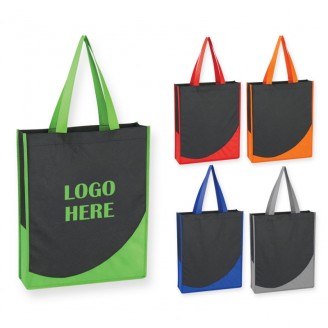 Non Woven Tote w/ Accent Trim Non Woven Tote w/ Accent Trim